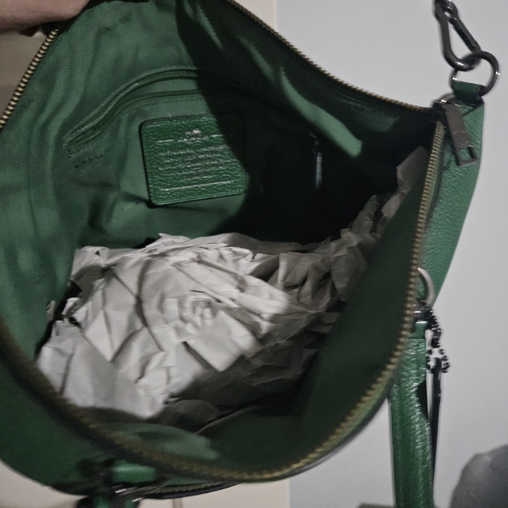Coach Green Leather Women's Bag - Picture 4 of 4